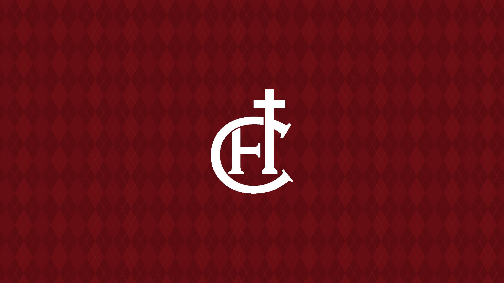 A red background with the letters ct and cross.